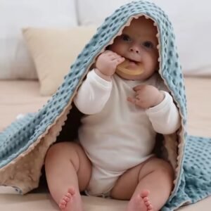 بطانيةطفل دافئة صوف قابلة للغسيل