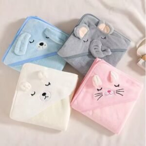منشفة استحمام و غطاء بطانية مريحة للأطفال